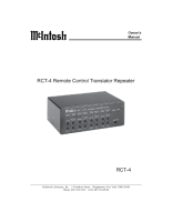 McIntosh RCT-4 - Owners manual 